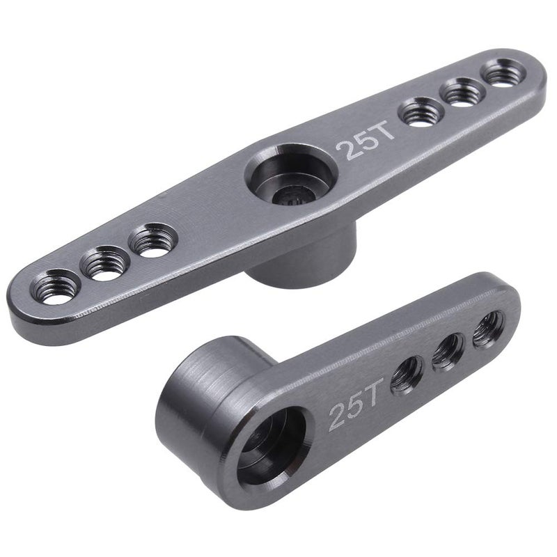 XIND ELE. 2-Pack Metal 25T Servo Horn Steering Arms M3 Thread for Futaba Savox Power HD HSP MG995 MG996 Servo Motor - Image 5